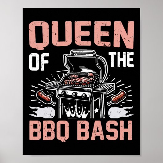 Koningin van de BBQ-partij Poster (Voorkant)