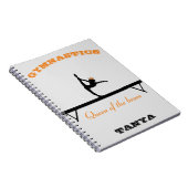 Koningin van de Beam Gymnastics Crown Notitieboek (Rechterzijde)