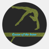 Koningin van de Beam Gymnastics Stickers (Voorkant)