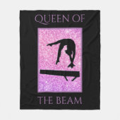 Koningin van de Beam Gymnastiek Fleece Deken (Voorkant)
