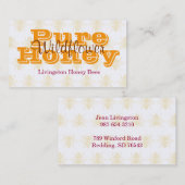 koningin van de bijenhouderij visitekaartje (Voorkant / Achterkant)