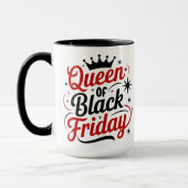 Koningin van de Black Friday-winkeldag Mok (Links)