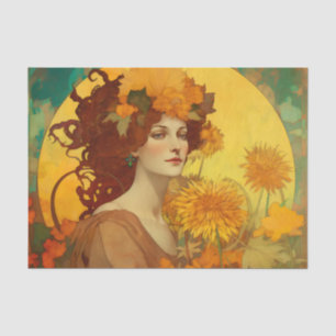 KONINGIN VAN DE BLOEMEN decoupage papier