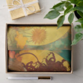 KONINGIN VAN DE BLOEMEN decoupage papier (Geschenk)