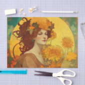 KONINGIN VAN DE BLOEMEN decoupage papier (Craft)