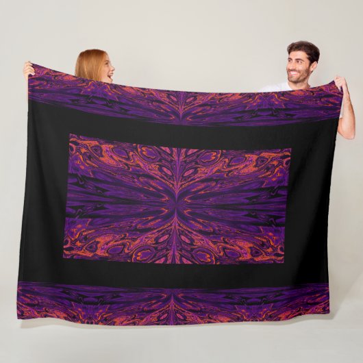 koningin van de botervliegen 46 fleece deken (In situ)