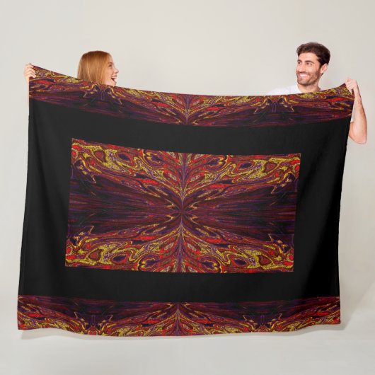 koningin van de botervliegen 50 fleece deken (In situ)