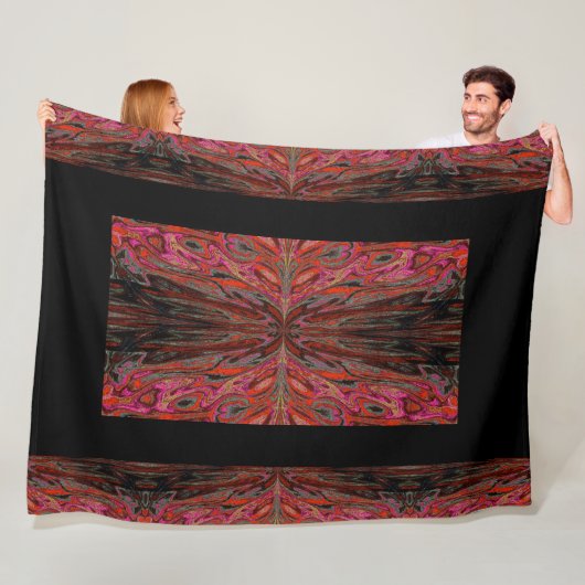 koningin van de botervliegen 55 fleece deken (In situ)