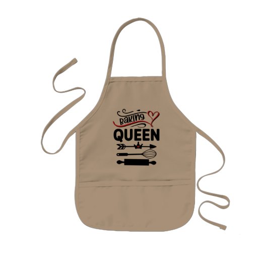 Koningin van de Broodkeuken Kinder Schort (Voorkant)