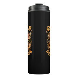 Koningin van de bulldogs franse bulldog moeder thermosbeker