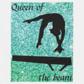 Koningin van de bundel Gymnastics Fleece Blanket (Voorkant)