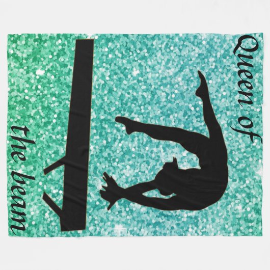 Koningin van de bundel Gymnastics Fleece Blanket Deken (Voorkant (Horizontaal))
