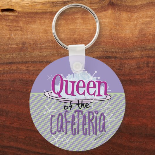 Koningin van de Cafeteria - Lunch Lady Sleutelhanger (Voorkant)