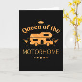 Koningin van de camper - Cadeau voor vrouw Kaart (Gele Bloem)