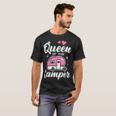 Koningin van de Camper Camping T-shirt (Voorkant volledig)