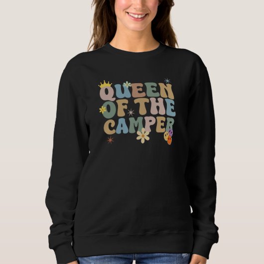 Koningin van de camper - Camping Trui (Voorkant)