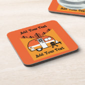 Koningin van de Camper - Funny Camping RV Bier Onderzetter (Linkerzijde)