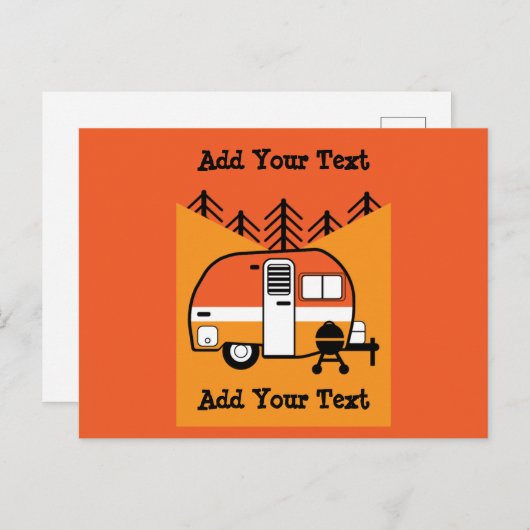 Koningin van de Camper - Funny Camping RV Briefkaart (Voorkant / Achterkant)