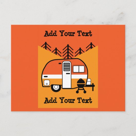 Koningin van de Camper - Funny Camping RV Briefkaart (Voorkant)