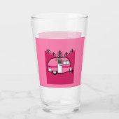 Koningin van de Camper - Funny Camping RV Caravan Glas (Achterkant)