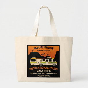 Koningin van de Camper - Funny Camping RV Caravan Grote Tote Bag
