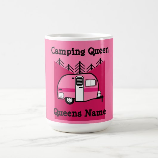 Koningin van de Camper - Funny Camping RV Caravan  Koffiemok (Center)