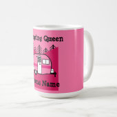 Koningin van de Camper - Funny Camping RV Caravan  Koffiemok (Voorkant rechts)