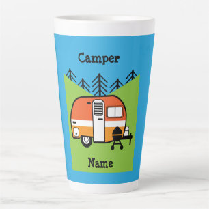 Koningin van de Camper - Funny Camping RV Caravan  Latte Mok