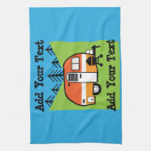 Koningin van de Camper - Funny Camping RV Caravan  Theedoek (Verticaal)