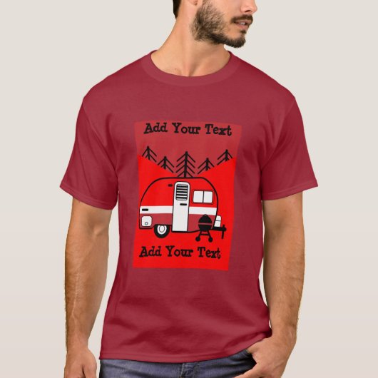 Koningin van de Camper - Funny Camping RV T-shirt (Voorkant)