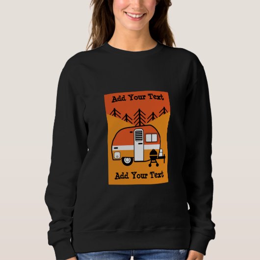 Koningin van de Camper - Funny Camping RV Trui (Voorkant)