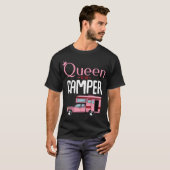 Koningin Van De Camper Grappige Camping Auto Vakan T-shirt (Voorkant volledig)