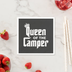 Koningin Van De Camper Grappige Camping Buitenacti Servet