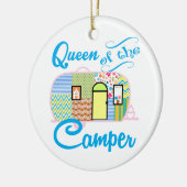 Koningin van de Camper Keramisch Ornament (Links)