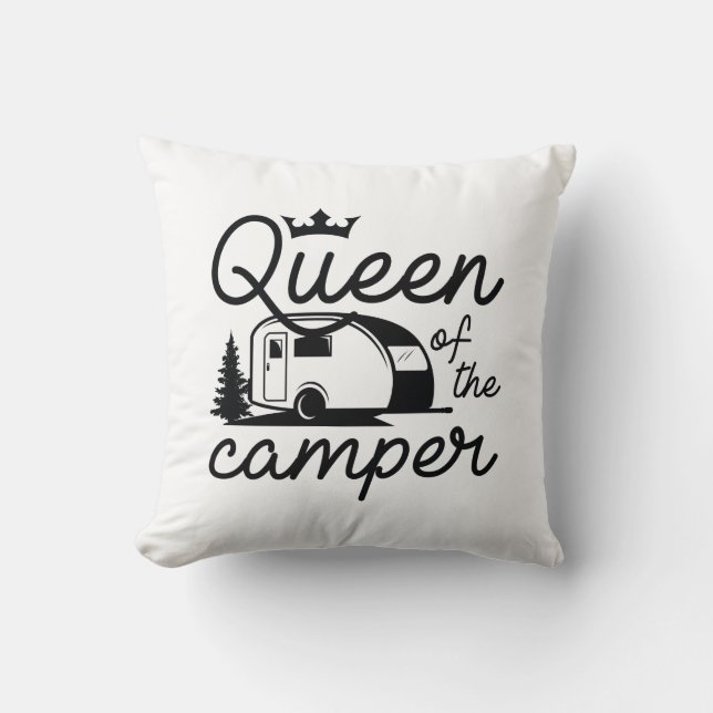 Koningin van de Camper Kussen (Voorkant)