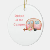 Koningin van de Camper op een Keramisch Ornament (Links)