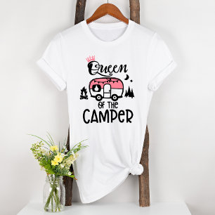 Koningin van de Camper Roze Tri-Blend Shirt