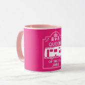 Koningin van de camper RV Mok (Voorkant links)