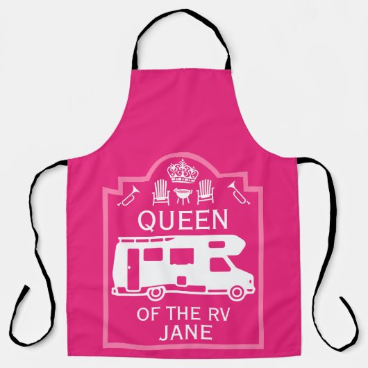 Koningin van de camper RV Schort (Voorkant)