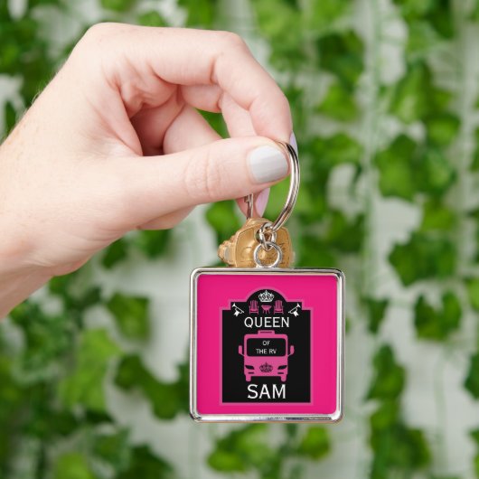 Koningin van de camper RV Sleutelhanger (Hand)