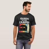 koningin van de Camper RV Trailer van Funny Campin T-shirt (Voorkant volledig)