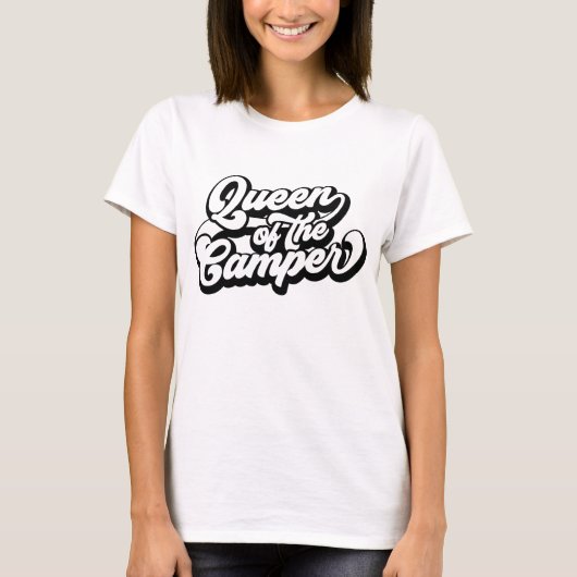 Koningin van de Camper T-shirt (Voorkant)