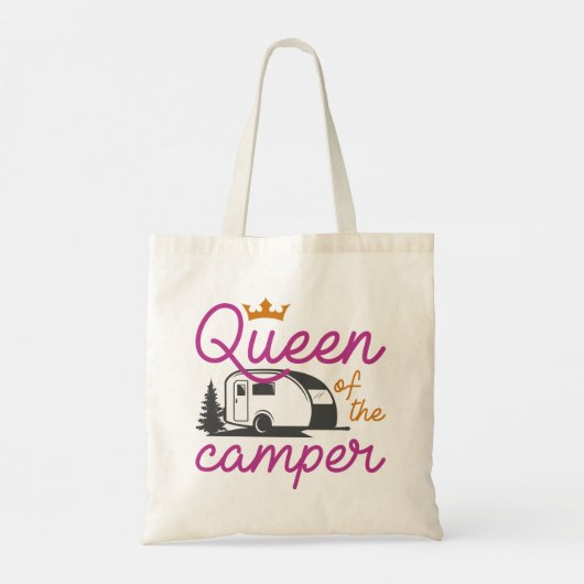 Koningin van de Camper Tote Bag (Achterkant)