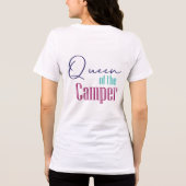 Koningin van de Camper Tri-Blend Shirt (Achterkant)