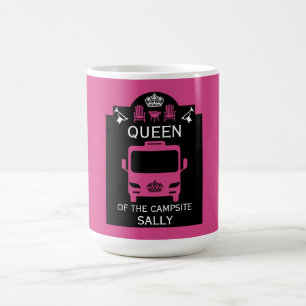Koningin van de camping koffiemok