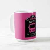 Koningin van de camping koffiemok (Voorkant links)