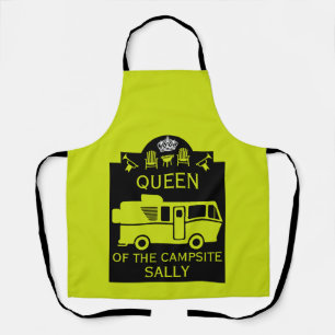 Koningin van de camping schort