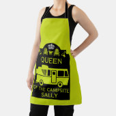 Koningin van de camping schort (Insitu)