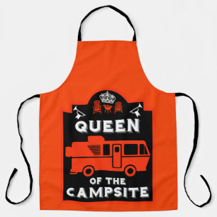 Koningin van de camping schort