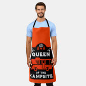 Koningin van de camping schort (Gedragen)